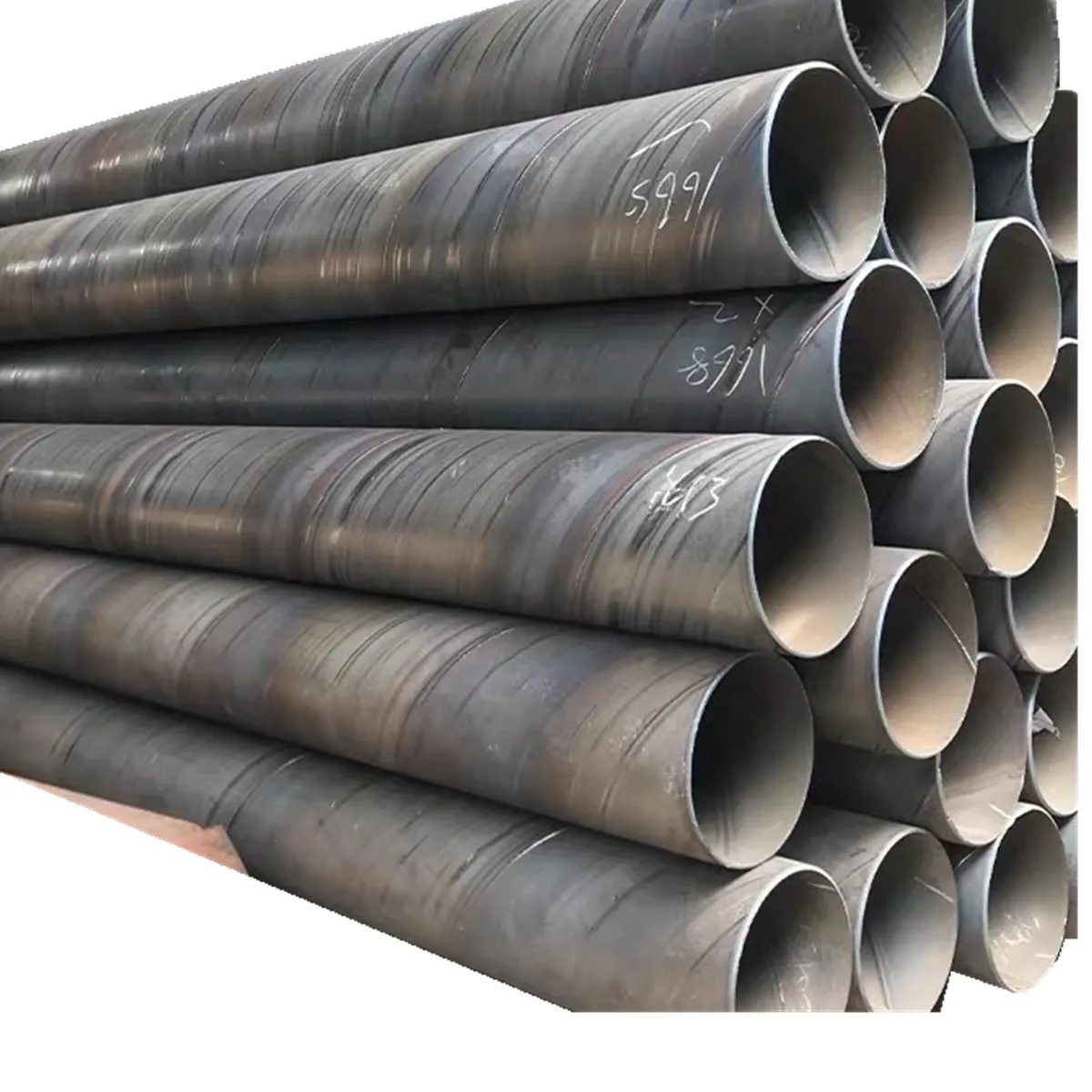 Large Diameter Spiral Steel Pipe 20# Q235 Welded Spiral Steel Pipes